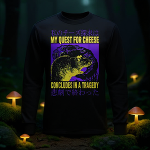 Maglietta a maniche lunghe My Quest For Cheese Rat Japanese Rat - Product Image 3