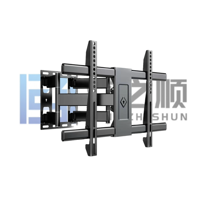 HZS D60 Full Motion TV Wall Brackets VESA 400*400mm Cold Rolled Steel 65" TVs CE Certified 30kg Load Capacity Black Tilt Swivel