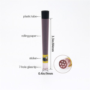 Impresión de logotipos personalizados, boquilla de vidrio de 7 orificios para fumar, papel de liar, accesorios personalizados para fumar - Product Image 4