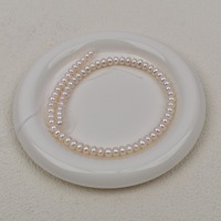 Perles de culture d'eau douce naturelles de 7-8 mm à fort lustre, en forme de bouton, pour la fabrication de bijoux
