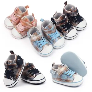 Baby Jungen Mädchen Schuhe für Neugeborene Leinwand druck Baby First Walker Anti-Rutsch-Kleinkind Kleinkind Soft Sohlen Schuhe