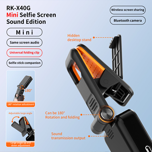 RK-X40G <span class=keywords><strong>de</strong></span> projection vocale Mini Selfie Monitor Screen Sound Edition Clip pliant universel Applicable à tous les bâtons Selfie - Product Image 5