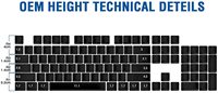 Wholesale Pudding Keycaps 104 Keys Double Shot Pbt Keycaps Set for Mechanical Keyboard