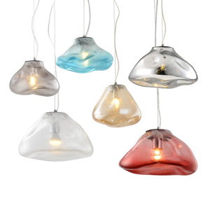 Lampada a Sospensione a Forma di Nuvola in Vetro Moderna di Lusso E27 Lampadario per Villa Casa Bar Ristorante Luce Decorativa - Product Image 3