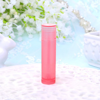 Tube vide pour baume à lèvres, tube personnalisé pour baume à lèvres 5g, transparent, noir, blanc, en plastique cosmétique avec capuchon à clapet, pour soins de la peau numériques