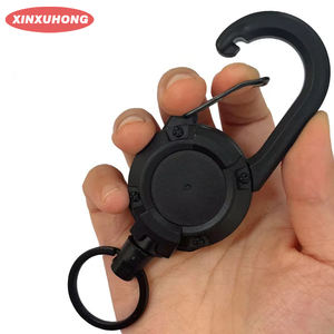 Logo personnalisé rapide XXH-P011 Spot Goods <span class=keywords><strong>Porte</strong></span>-clés rétractable <span class=keywords><strong>Porte</strong></span>-<span class=keywords><strong>badge</strong></span> en plastique Moulinet antivol Carebiner avec <span class=keywords><strong>porte</strong></span>-clés - Product Image 1
