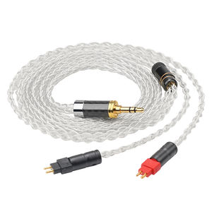 Câble d'écouteurs équilibré en argent pur pour HD580/<span class=keywords><strong>HD600</strong></span>/HD650/HD25/HD660S, connecteurs 2.5mm/4.4mm/XLR, haut-parleur en PVC - Product Image 1