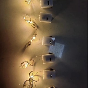 Guirlandes lumineuses LED en fil de cuivre, 10, 20, 30 puces LED, interrupteur manuel, alimentées par piles, pour fleurs, gâteaux, boîtes cadeaux, décoratives, ambiance lumineuse - Product Image 2