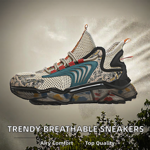 Nouvelles chaussures décontractées respirantes pour hommes, baskets tendance de haute qualité, légères, chaussures de course tendance pour hommes, taille 46, 2026 - Product Image 2