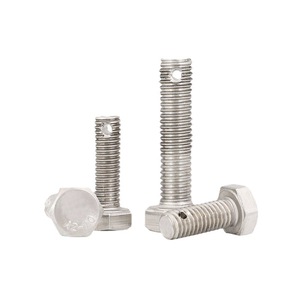 Stainless Steel Hex Bolt With Hole In Tail M12x12 Grade A For Industrial Use - Product Image 2
