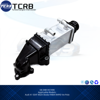 TCRB Turboaufgeladener Ladeluftkühler 04B145749K für Audi A1 SEAT IBIZA Skoda FABIA RAPID VW Polo