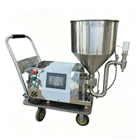 Machine de remplissage semi-automatique industrielle 40L à pompe magnétique à engrenages pour miel, pâte de tomate, crème, liquides, chocolat et huile