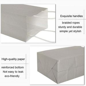 Bolsas de Papel Kraft Pequeñas con Asas para Regalos, Fiestas, Almuerzos Diarios, Tiendas, Mercados, Bolsas de Papel Kraft Reciclables - Product Image 3