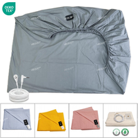 Draps de mise à la terre ajustés 300TC, 5% fibres d'argent, 95% coton, avec cordon conducteur, toutes tailles, pour un meilleur sommeil, santé naturelle