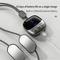 Mini masseur de cou portable, pendentif intelligent à température constante, compresse chaude, 4 modes, 9 niveaux, batterie au lithium intégrée