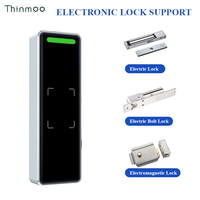 Lector de Control de Acceso para Exteriores Thinmoo IP65 Resistente al Agua, Capacidad para 2000 Tarjetas, Pantalla LCD, Logotipo Personalizable, Ethernet, WiFi, RFID