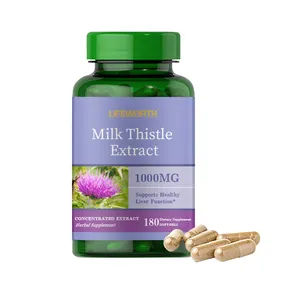 Lifeworth Venta al por mayor Puritans Pride Milk Thistle 4:1 Extracto 1000 Mg (Silymarin) Softgels 90 cápsulas