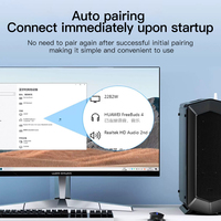 Adaptador USB BT5.1 Mini Mindpure, Dongle Receptor de Largo Alcance de 30m, Chip RTL8761BU para Computadora, Ratón Inalámbrico, Teclado y Controlador