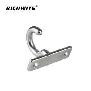 Crochets de plafond en acier inoxydable 304 pour quincaillerie marine, crochets plats en forme de point d'interrogation et crochets courbes pour manteaux, divers styles disponibles - Product Image 1