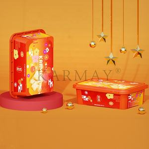 Boîte en plastique pour biscuits, hermétique, résistante aux fuites, avec impression d'étiquette moulée et couvercle à clipser antivol, contenant alimentaire. - Product Image 5