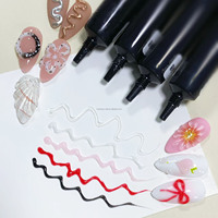 Gel UV 5D HS pour sculpture d'ongles, colle en tube souple 15g, non toxique, OEM, à retirer par trempage, écologique, gel à ongles 3D pour modelage et sculpture