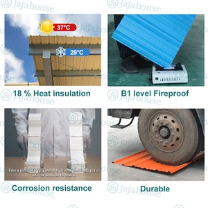 Lastre di Copertura in PVC Trapezoidali Termoisolanti Impermeabili Resistenti alla Corrosione per Officine - Product Image 2