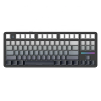 Nouveau clavier mécanique sans fil Attack Shark X87 Triple Mode Gasket Gaming 7-RGB avec touches PBT imprimées latéralement pour ordinateur de bureau