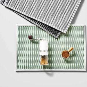 Tấm lót quầy bar cao su 30*45cm, Tấm lót chống tràn bia bằng cao su <span class=keywords><strong>PVC</strong></span>, Tấm lót chống trơn với thiết kế logo tùy chỉnh miễn phí - Product Image 1