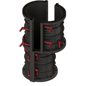 Modular PVC tái sử dụng ván khuôn cột tròn nhựa hình thành màn trập - Product Image 5