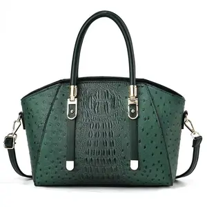 Wholesale New Fashion Designer Leather Ladies Handbag New Crocodile Pattern Pu Leather Handbag Fashion