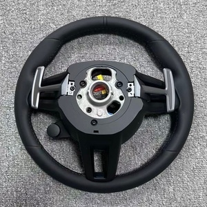 Volant en cuir intégral pour Porsche Panamera Macan Cayenne 911 711 <span class=keywords><strong>GT3</strong></span> <span class=keywords><strong>996</strong></span> 997 997.1 997.2 991 991.1 991.2 992 - Product Image 5