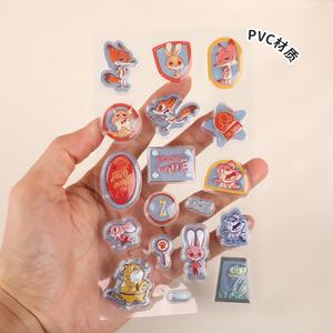 מדבקות תלת מימד UNIKx מ-PVC, מדבקות ויניל עמידות למים עם דמויות מצוירות של חיות, לקישוט מחשב נייד, בקבוקים ומתנות - Product Image 4