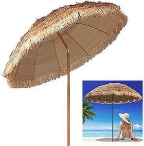 Paraguas de paja impermeable plegable ligero de alta calidad para exteriores para playa y protección solar - Product Image 3