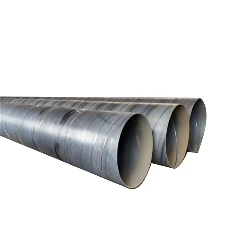SSAW Manufacture Pipe S355jr S355 j2 S355J0 Carbon Steel SSAW Spiral Welded Tubular /Pipe Pile For Marine Piling Construction