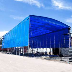 맞춤형 이동식 푸시 풀 트레이딩 쇼 텐트 PVC 커버 이동식 보관 캐노피 스트레칭 슬라이딩 푸시 앤 풀 접이식 텐트 - Product Image 2