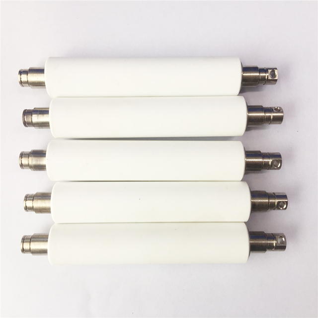 White Color Thermal Printer Machine Moulding Processing Precision Label Printing Roller Rubber Platen Rubber Rubber Rollers
