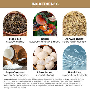 Tè Chai Biologico OEM con Spezie, Probiotici, Reishi, Ashwagandha, Tè Chai Speziato Masala, Latte al Tè con Latte di Cocco - Product Image 2