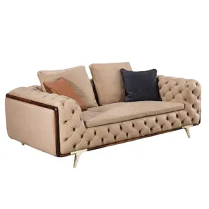 Living Room Sofas High Loading Ability K d Structure Italian Fabric Guangdong Modern Sofa Set Furniture With Manual Recliner