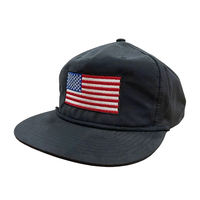 Casquette de baseball trucker 256 à 5 panneaux non structurée en toile souple avec logo brodé et patch tissé personnalisé – Vente en gros