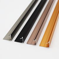 Perfiles de Aluminio Duraderos de Alta Calidad para Bordes de Azulejos, Paneles de Pared, Accesorios Metálicos de Estilo Moderno