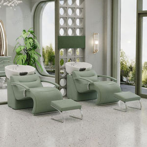 Poste de Barbier Portable Meuble de Salon de Coiffure Lit de Shampooing Massant & Fauteuil de Bac de Lavage en Fibre de Verre - Product Image 6