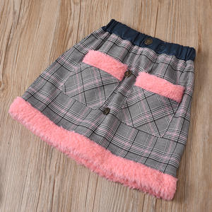 Conjunto de Ropa de Verano para Niña, Camisa de Manga Larga con Volantes y Falda a Cuadros, 2 Piezas - Product Image 4