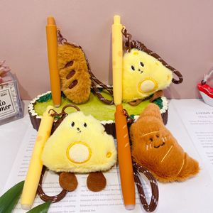 Pulpen Gel Baru Dun Erasable 0.5mm Tulisan Lucu Kartun Gantungan Tas Boneka Untuk Kantor Sekolah Penghilang Stres Grosir - Product Image 3