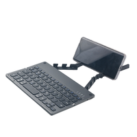 Nouveau clavier pliable sans fil USB LED 2,4 GHz à 60 touches - Support portable pour téléphone/tablette - Design ultra-fin