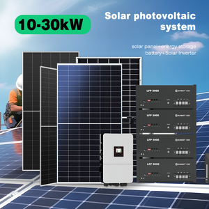 Sistema de Energía Solar Híbrido en Oferta, 10kW/20kW/30kW, Sistema de Energía Solar Fuera de la Red, Montaje en Suelo o Techo, Sistema de Energía Solar de Fábrica - Product Image 1