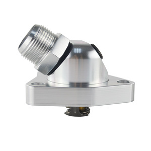 Carcasa de Termostato de Refrigeración para Modificación de Automóviles, para Honda Accord K20 K24, Aleación de Aluminio Plateado, Pieza de Motor - Product Image 2