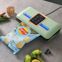 Machine de mise sous vide électrique automatique portable mini en plastique verte pour aliments, idéale pour camping-car et garage – Meilleure vente