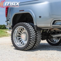 Jantes forgées SRW 22x12 24x14 26x16 8x6.5 8x165.1 à profil profond et polies, sur mesure pour Dodge Ram 2500 3500 et GMC Sierra 2500HD