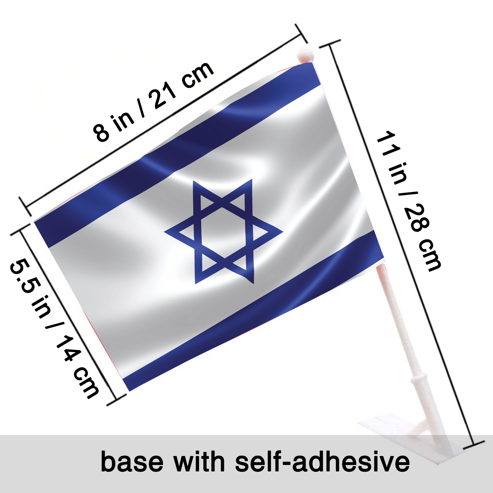 Bandiera con palo, base