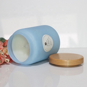 ภาชนะแก้วขนาดใหญ่ LANGXU สีด้านแบบฟรอสต์ สำหรับเทียนหอมแบบเผาไหม้ได้นาน พร้อมฉลากสั่งทำพิเศษ - Product Image 4